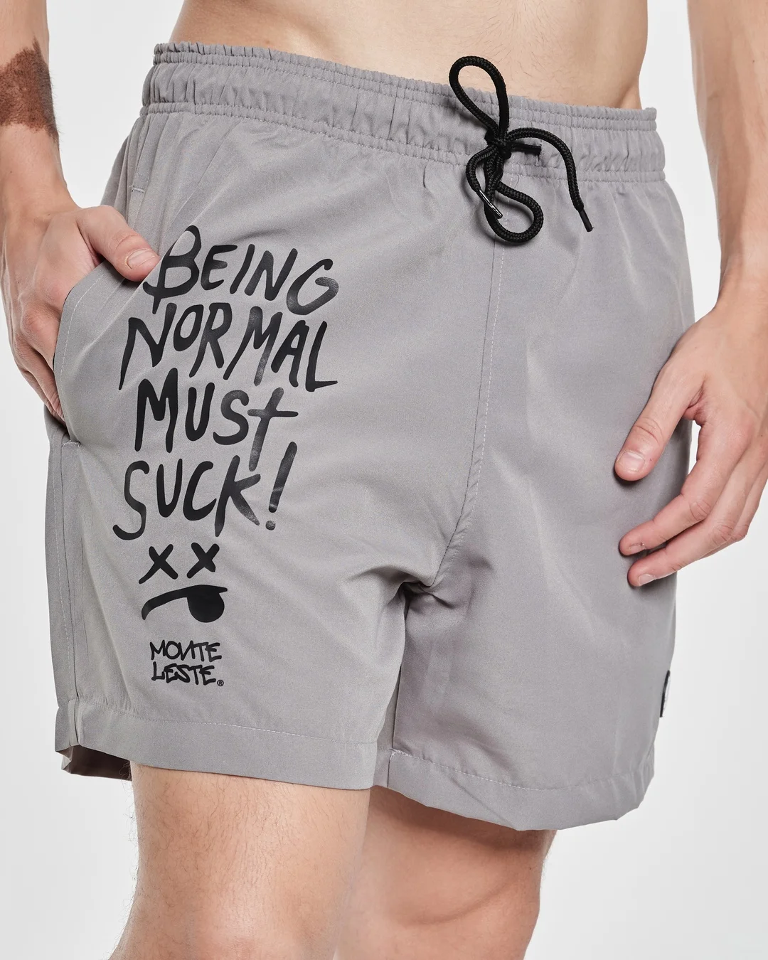 Shorts Bermuda d'água Wave - Being Cinza